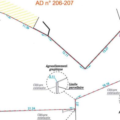 Terrain 541 m²