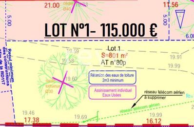 vente terrain 115 000 € à proximité de Gorges (44190)