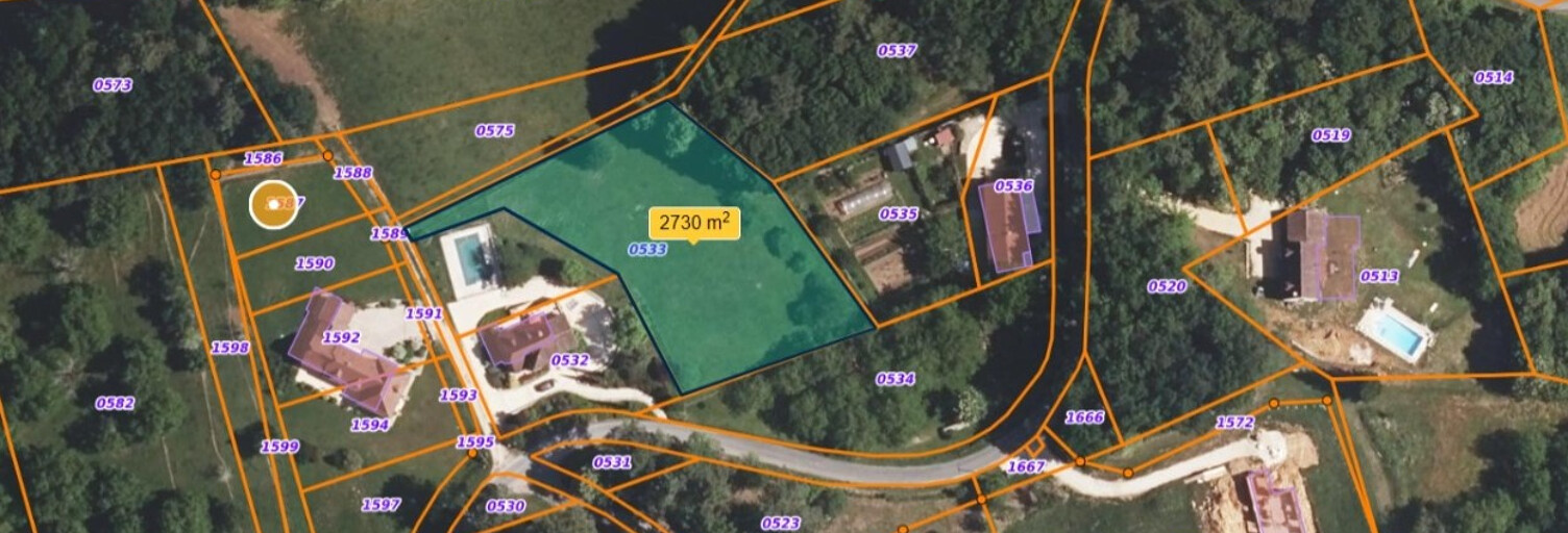 Terrain  2700 m² à vendre à Meyrals (24220)