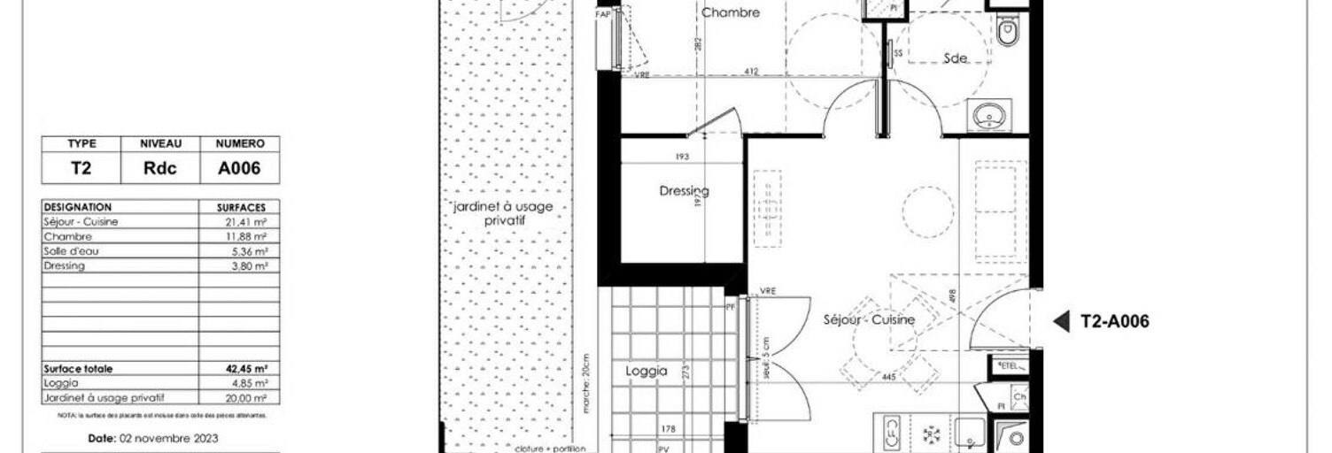Appartement 2 Pièces 42 m² à vendre à Basse-Goulaine (44115)