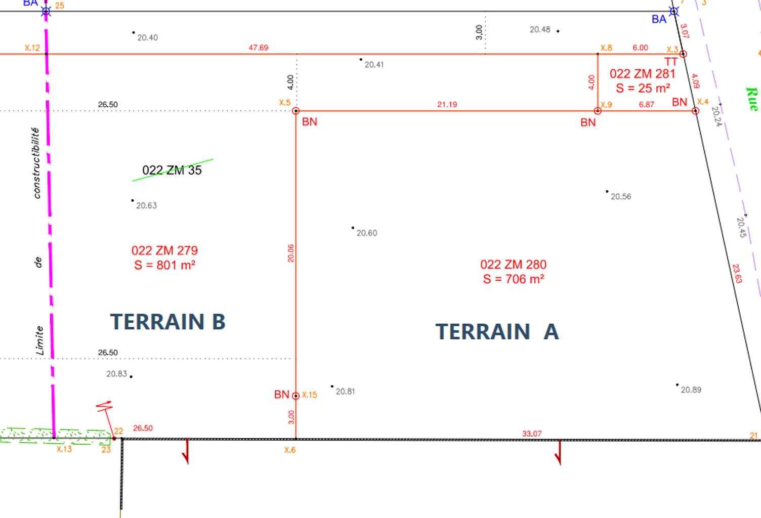 TERRAIN de 706 m2 à BATIR — photo 1