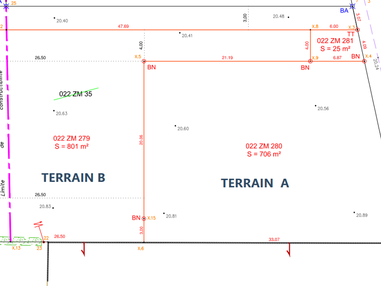TERRAIN de 706 m2 à BATIR — photo 1