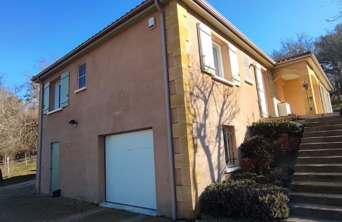 Tout proche de Lalinde A 5 mn, Superbe maison de 120 m² sh + rez de jardin de 144 m² le tout en parfait état, belle pièce de vie de 47 m², cuis équipée, arrière cuisine, 3 chambres + rez de jardin de 144 m² comprenant un garage, atelier, cave, chauffage central pompe à chaleur, terrain de 3 532 m² paysagé et en partie et boisé.    — photo 3