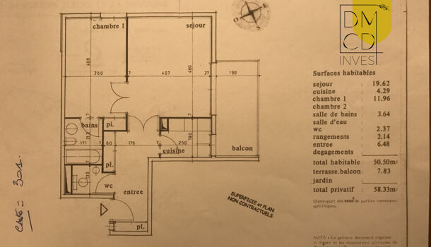 Appartement 2 pièces  à vendre Nîmes 30000