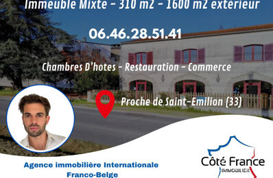 vente immeuble 399 000 € à proximité de Tizac-de-Curton (33420)