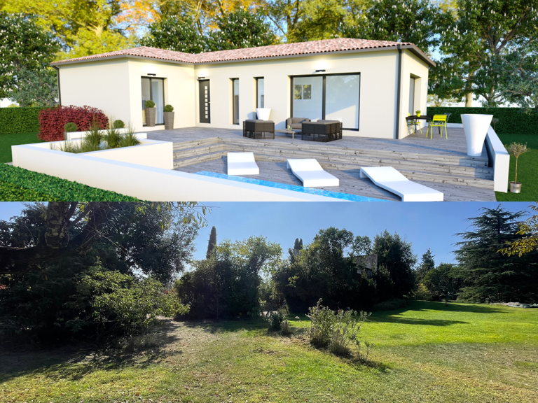 BEAULIEU    Maison de plain-pied de 80m2 avec garage sur une — photo 1
