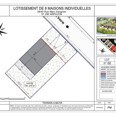 Terrain 216 m²