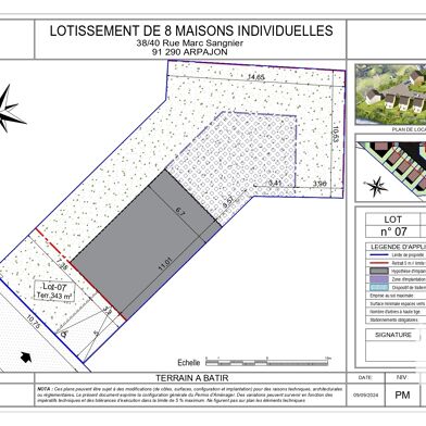 Terrain  165000 €