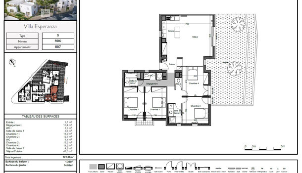 Appartement 5 pièces  à vendre Montpellier 34000