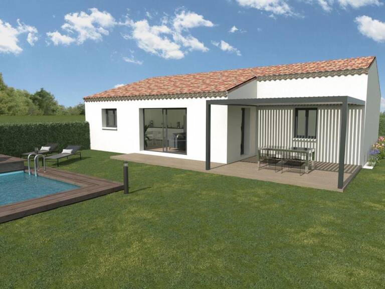 Maison de Plain-Pied + Terrain à Grillon — photo 1