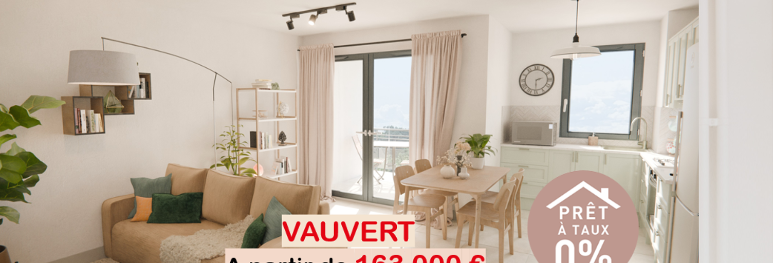 Appartement neuf T2, T3, T4 Pièce 46 à 76 m² à vendre à Vauvert (30600)