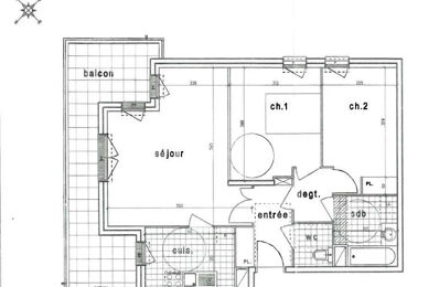 appartement 3 pièces 64 m2 à vendre à Cergy (95000)