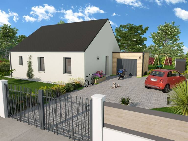 Projet de construction d'une maison 80.07 m² avec terrain à AUQUAINVILLE (14) — photo 1