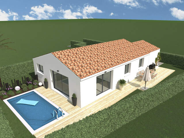 Villa T4 de plain pied + Garage sur un terrain de 400 m2 — photo du bien