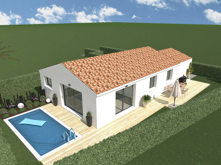 Villa T4 de plain pied + Garage sur un terrain de 400 m2 — photo 1