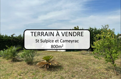 terrain  pièces 800 m2 à vendre à Saint-Sulpice-Et-Cameyrac (33450)