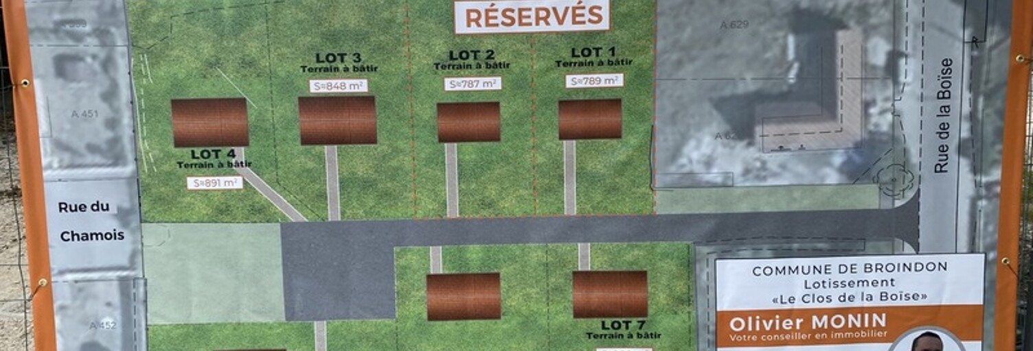 Terrain  920 m² à vendre à Broindon (21220)