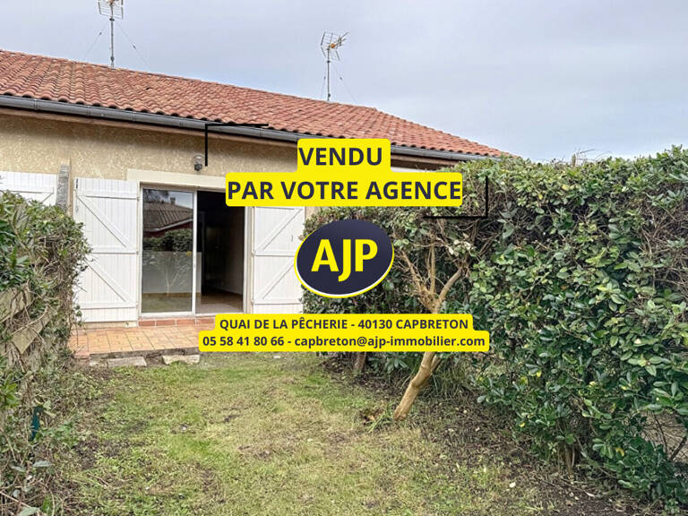 SOUSTONS PROCHE LAC - MAISON 50m² TRAVERSANTE AVEC MEZZANINE + JARDINS TERRASSE ET PARKING — photo 1