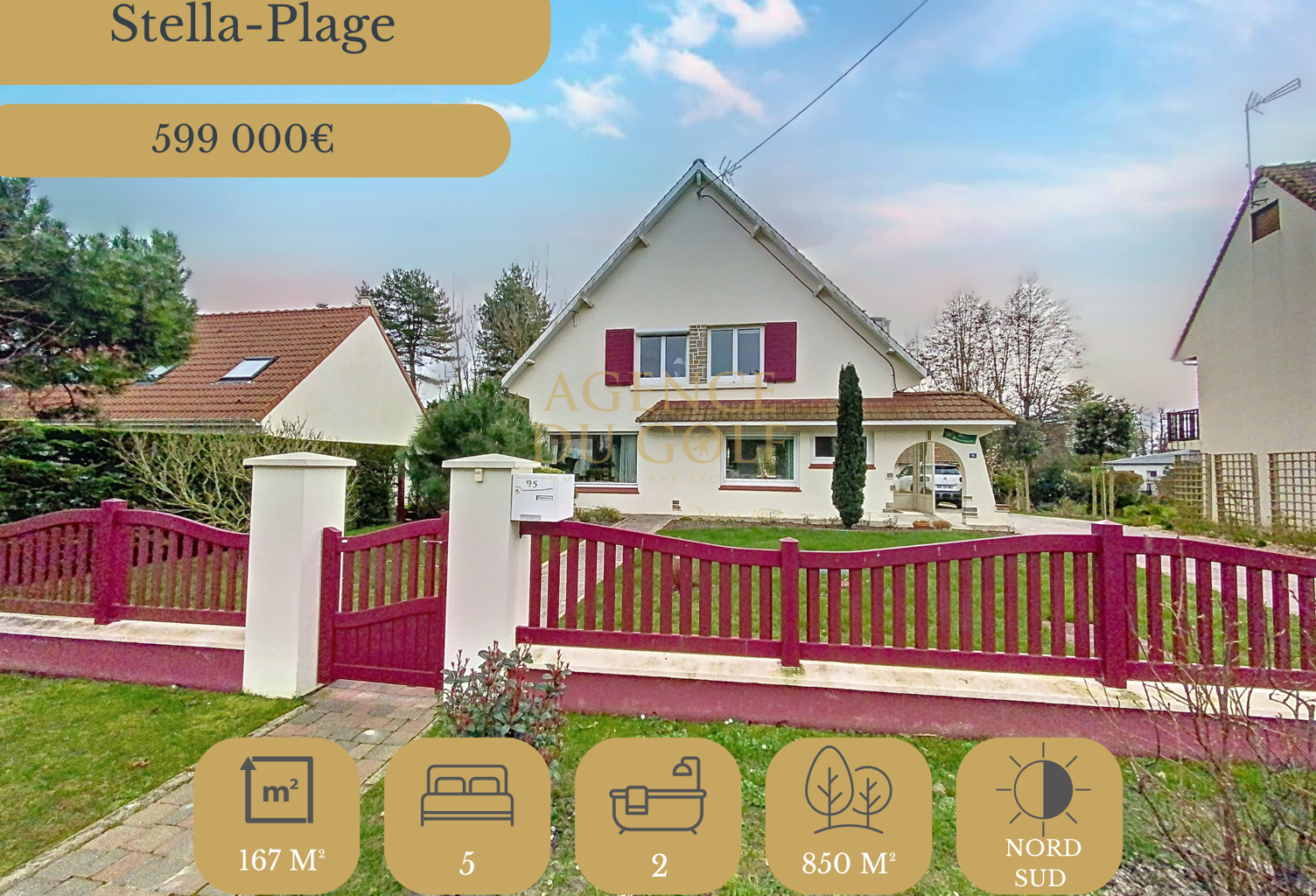 EN EXCLUSIVITE SUPERBE VILLA DE CARACTERE A STELLA-PLAGE 5 C — photo 1