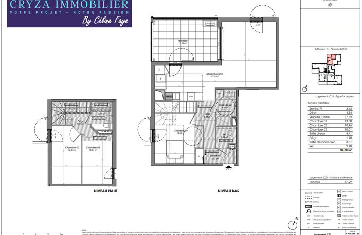 APPARTEMENT NEUF T4 DUPLEX A VENDRE SUR AIX EN PROVENCE ST M — photo 2