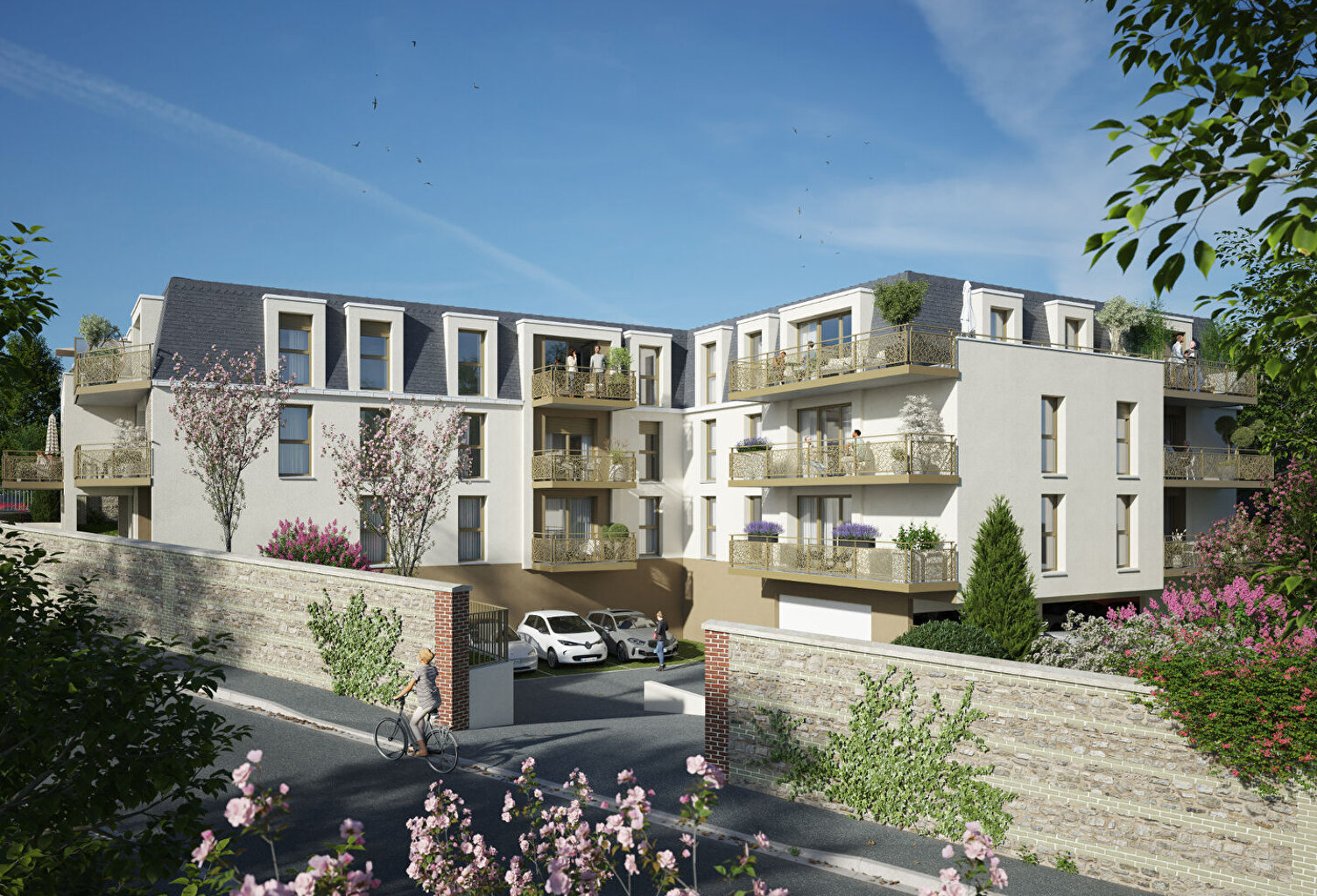 Appartement avec balcon et ascenseur - FONTAINE LA MALLET — photo 1