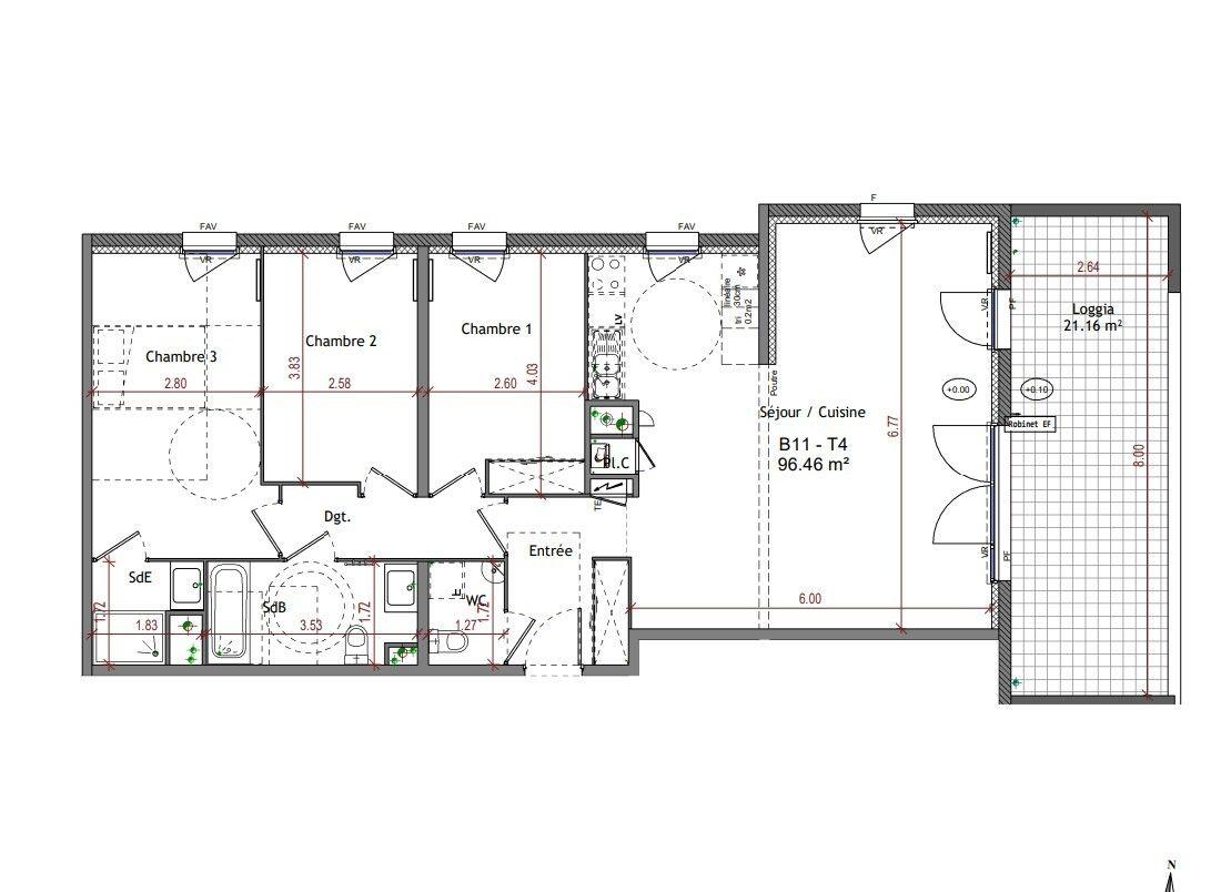 Appartement - 96m² - Martigues