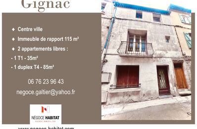 immeuble  pièces 120 m2 à vendre à Gignac (34150)