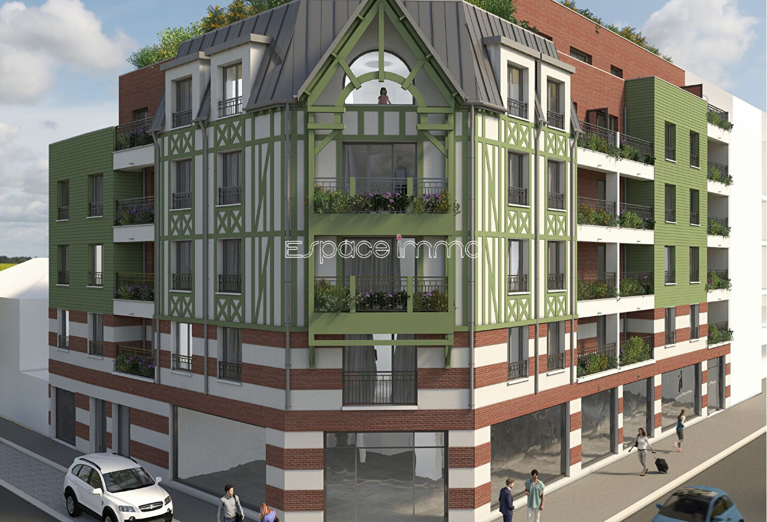 APPARTEMENT AVEC BALCON ET PARKING - RESIDENCE SECURISEE - ROUEN RIVE GAUCHE - 4 PIECES - 78.88 m² ET 82.93 m² — photo 1