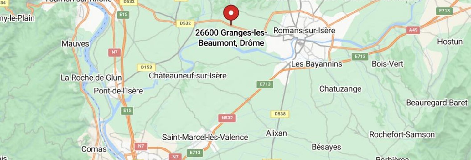 Terrain 425 m² à construire Granges-les-Beaumont (26600)