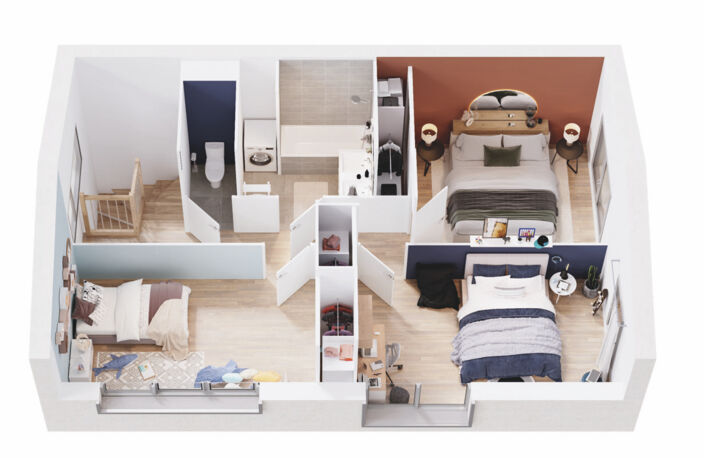 Vente programme neuf T2, T3, T4, T5 41 à 117 m² Tournefeuille (31170) — photo 3