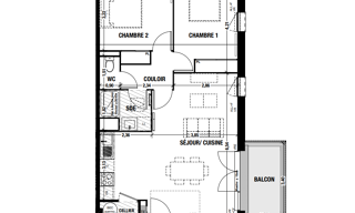Appartement 3 Pièces 65 m² à vendre à Belin-Béliet (33830)