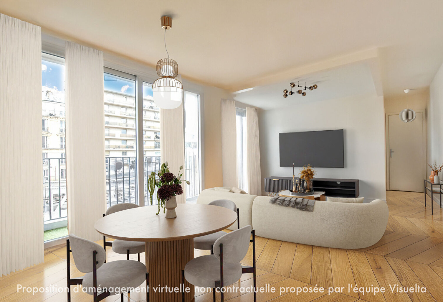 Appartement Paris 3 pièce(s) 78.48 m2 — photo 1