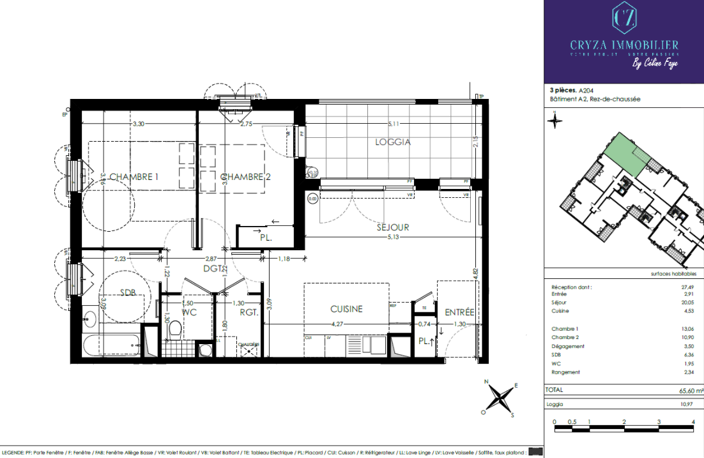 APPARTEMENT T3 AVEC TERRASSE  A VENDRE SUR AIX - LA DURANNE — photo 2