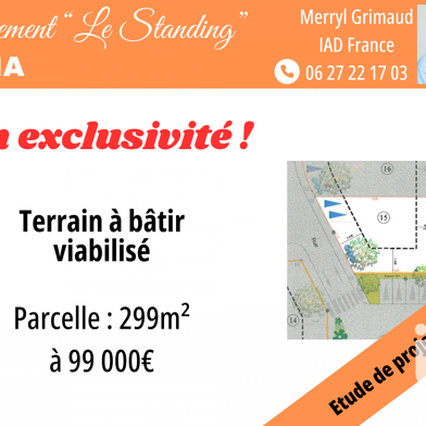 Terrain 299 m²