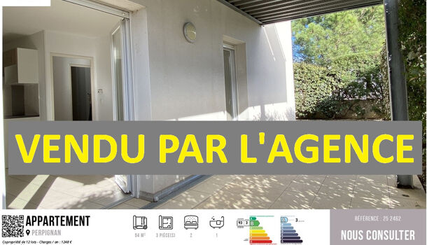 Appartement 3 pièces  à vendre Perpignan 66000