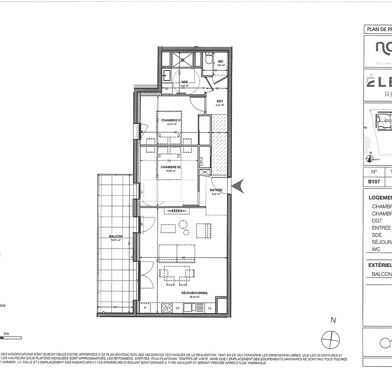 Appartement 3 pièces 252000 €