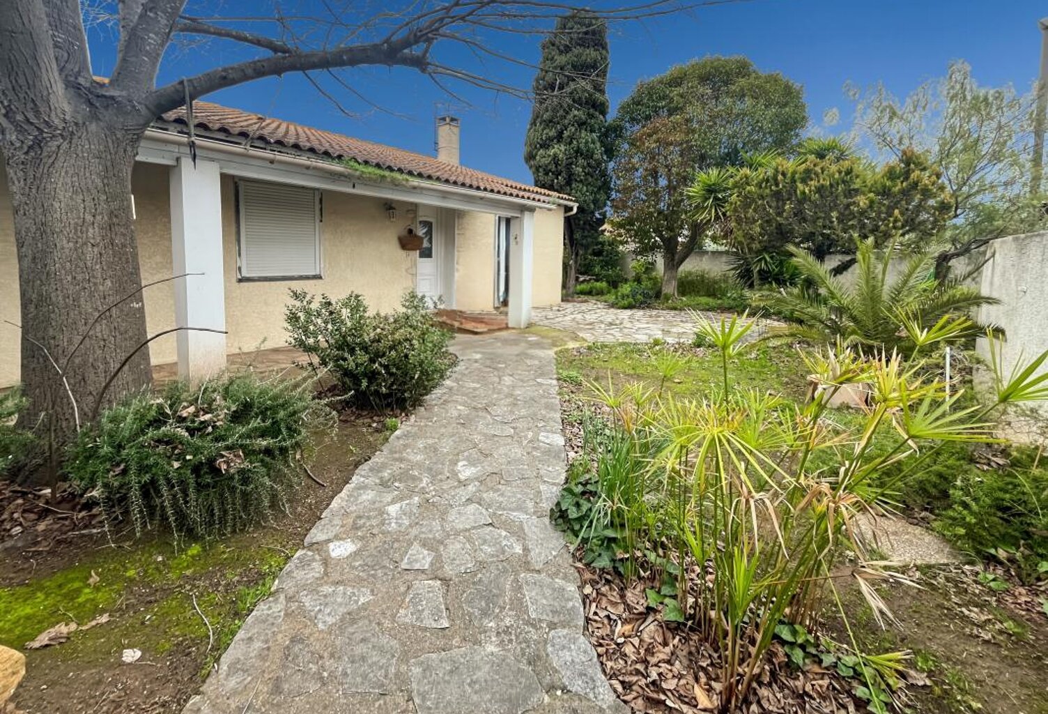 Maison de plain-pied avec garage et jardin — photo 1