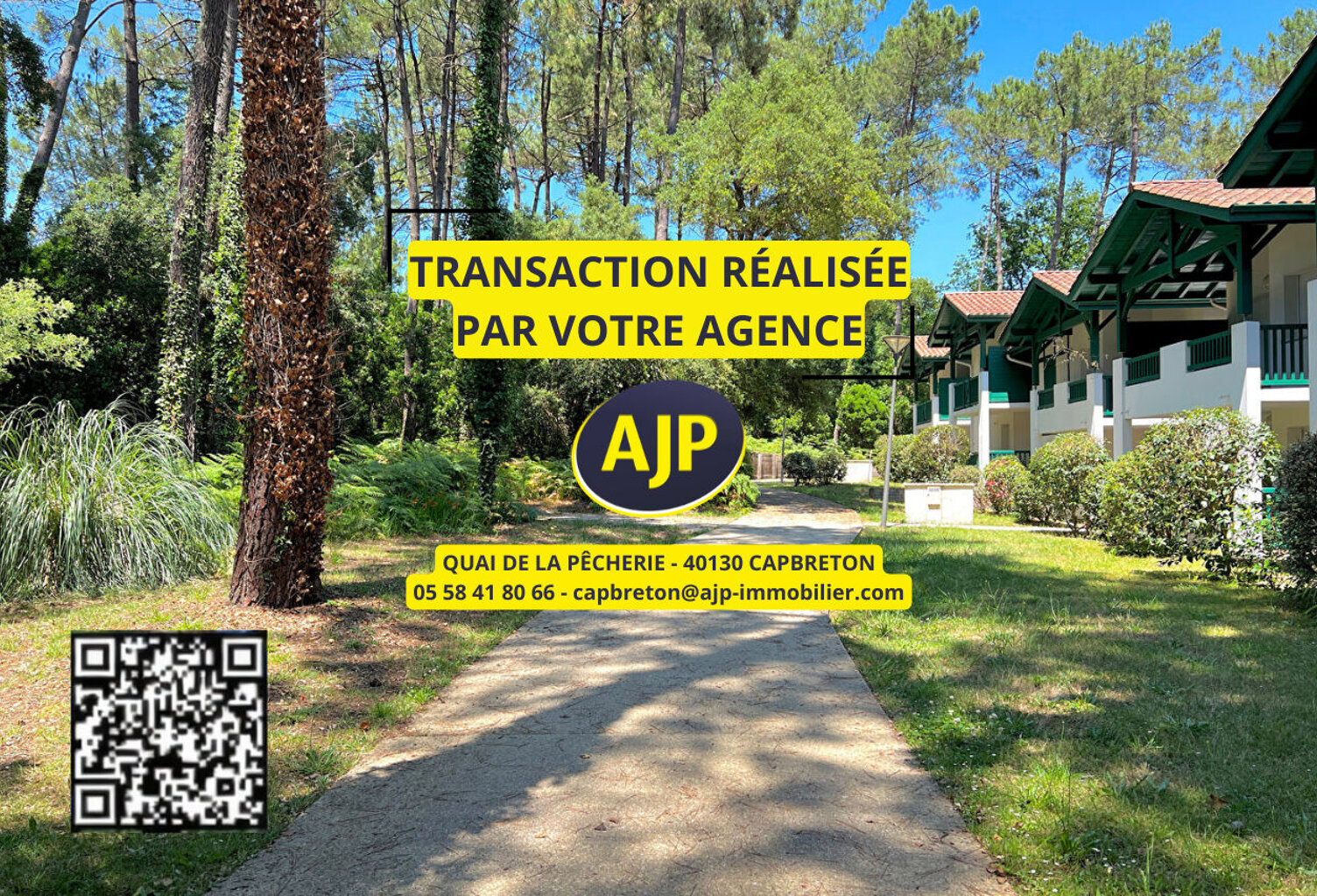 SOORTS HOSSEGOR - T2 DERNIER ETAGE AVEC GRANDE TERRASSE ET PARKING PRIVE — photo 1