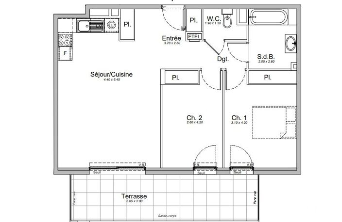 Vente Appartement 3 pièces — photo 5