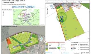 Terrain  742 m² à vendre à Saint-Michel-Escalus (40550)
