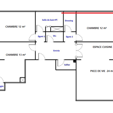 Appartement 4 pièces 81 m²