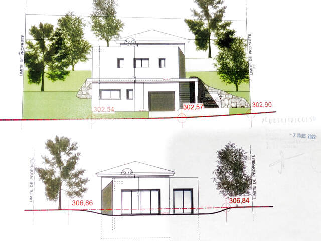 Terrain à bâtir 1128 M2 permis de construire accordé et purg — photo du bien