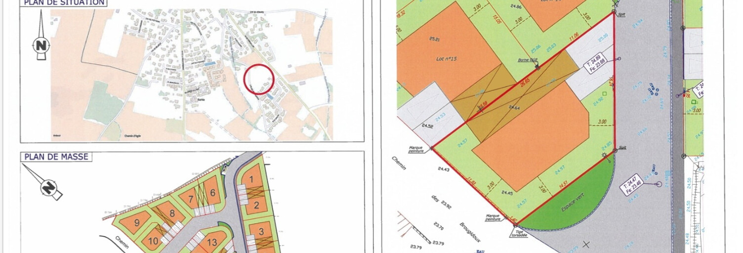 Terrain  270 m² à vendre à Pomérols (34810)