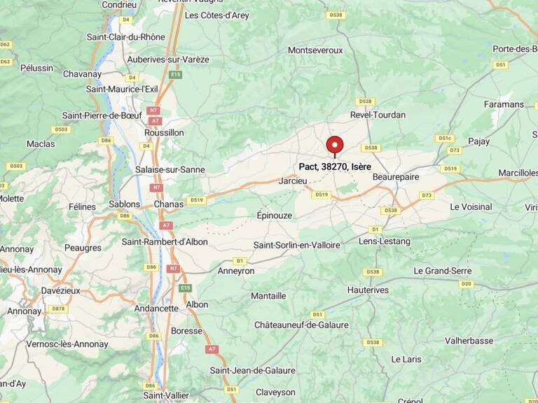 Terrain à vendre à Pact (38270) : 550 m² pour 59 900 € - Cons... — photo 1