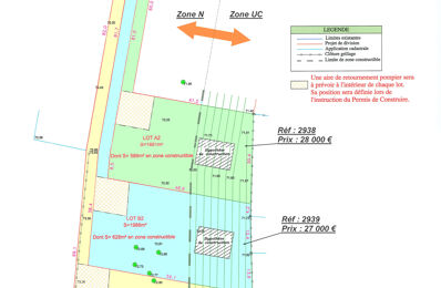 vente terrain 26 000 € à proximité de Saint-Ciers-de-Canesse (33710)