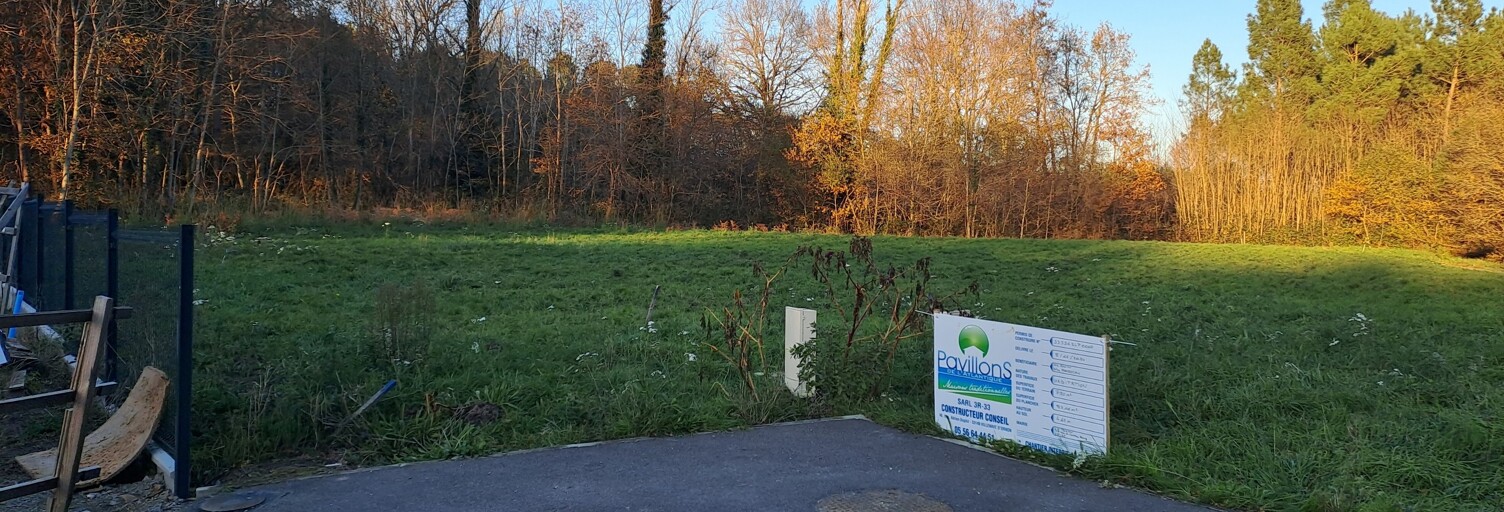 Terrain 925 m² à construire Le Tuzan (33125)