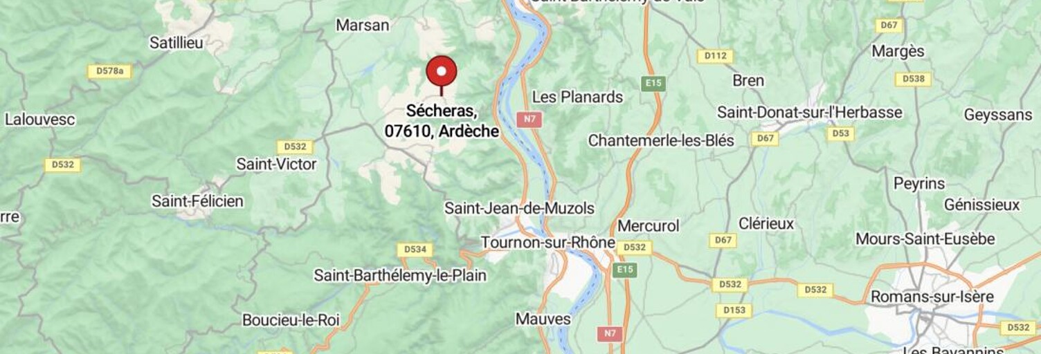 Terrain 508 m² à construire Sécheras (07610)