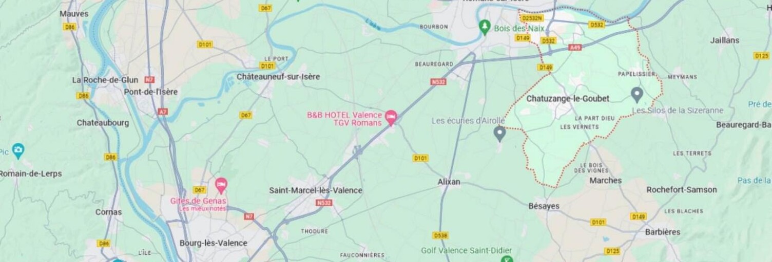 Terrain 348 m² à construire Chatuzange-le-Goubet (26300)