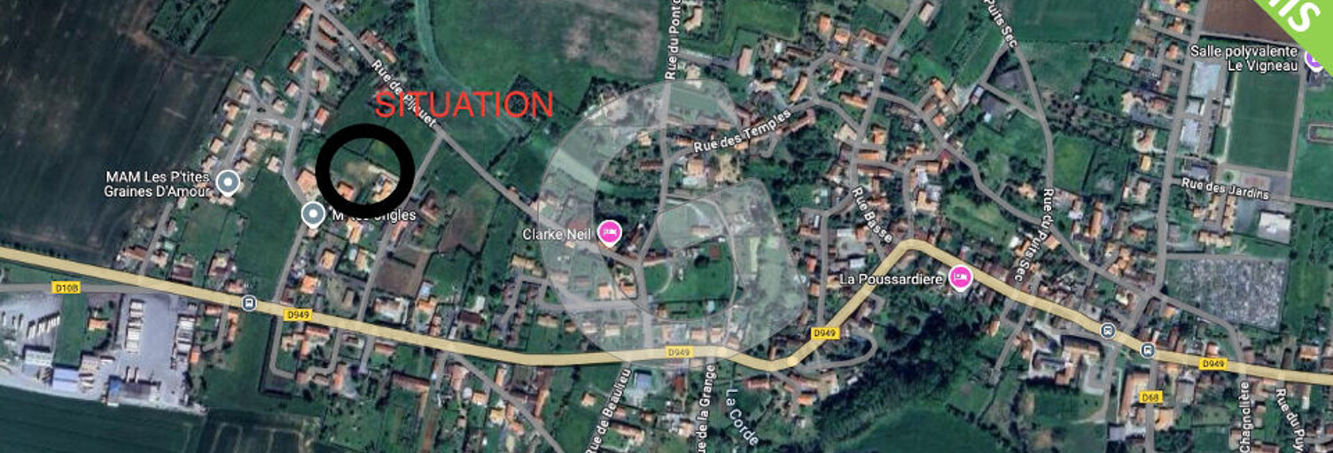 Terrain  1443 m² à vendre à Mouzeuil-Saint-Martin (85370)