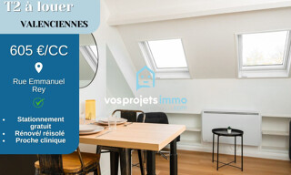 Appartement 2 Pièces 25 m² à louer à Valenciennes (59300)